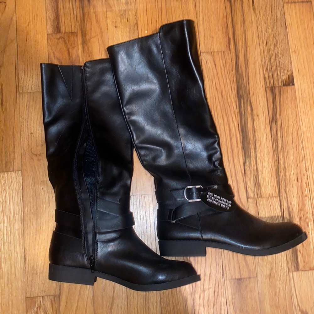 Macy’s - Style & Co, Black Riding Boots